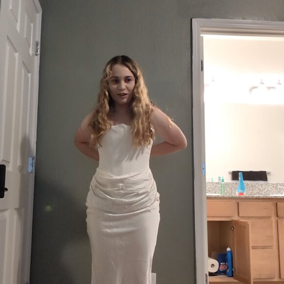 HOUSE OF CB 'Persephone' Ivory Strapless Corset Dress NWOT size S - Picture 12 of 13